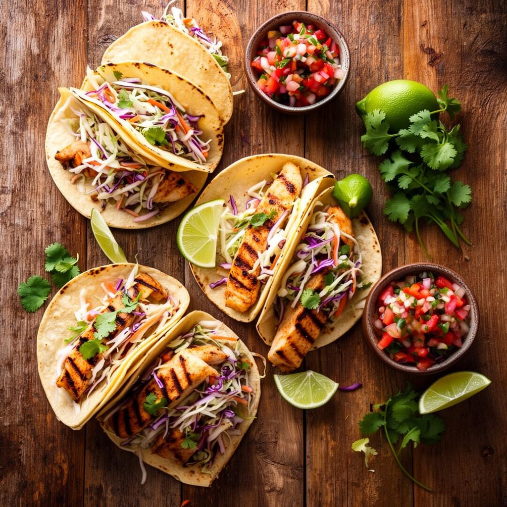 Tacos equilibrados del recetario
